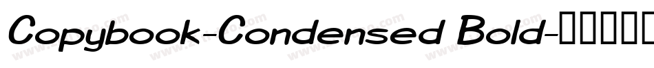 Copybook-Condensed Bold字体转换